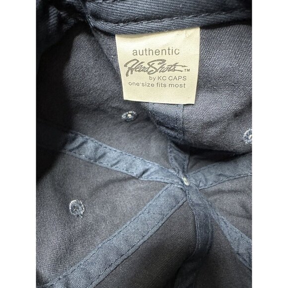 Adult Navy Blue Deck Department Cap Authentic Head Shots by KC Caps One Size - Picture 4 of 4